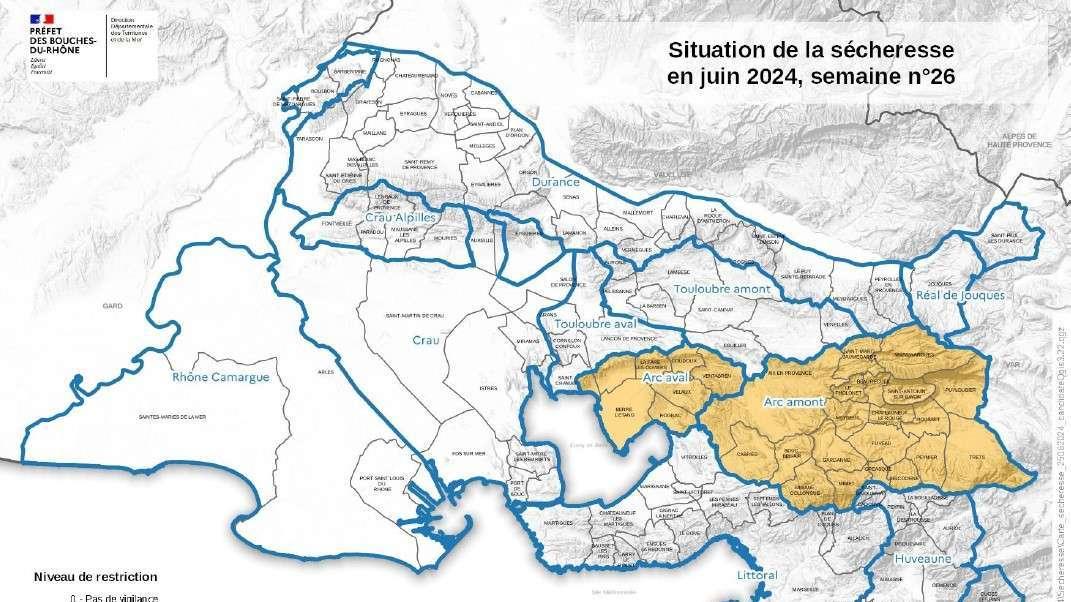 27 communes des Bouches-du-Rhône en alerte sécheresse