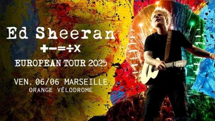 Marseille : Ed Sheeran se produira à l'Orange Vélodrome en juin 2025 