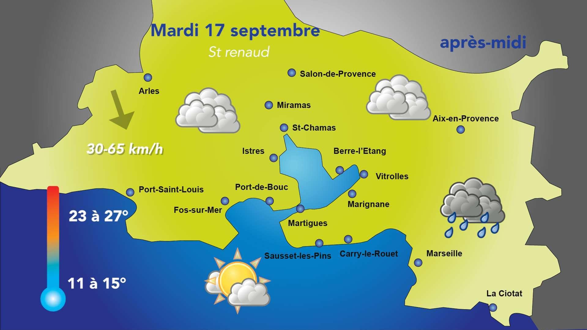 La météo de ce mardi 17 septembre se fera en deux temps.