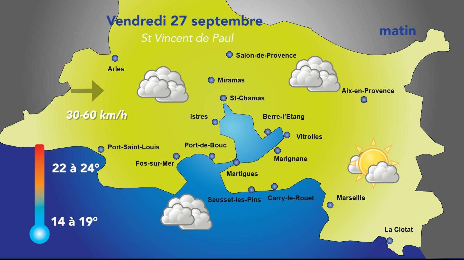 Météo : ciel mitigé vendredi 27/09