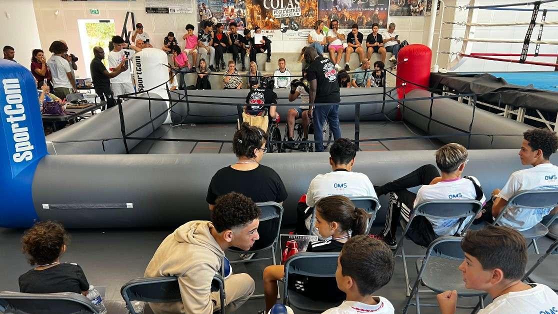 Handiboxe à Istres : "un beau moment de partage" avec les jeunes