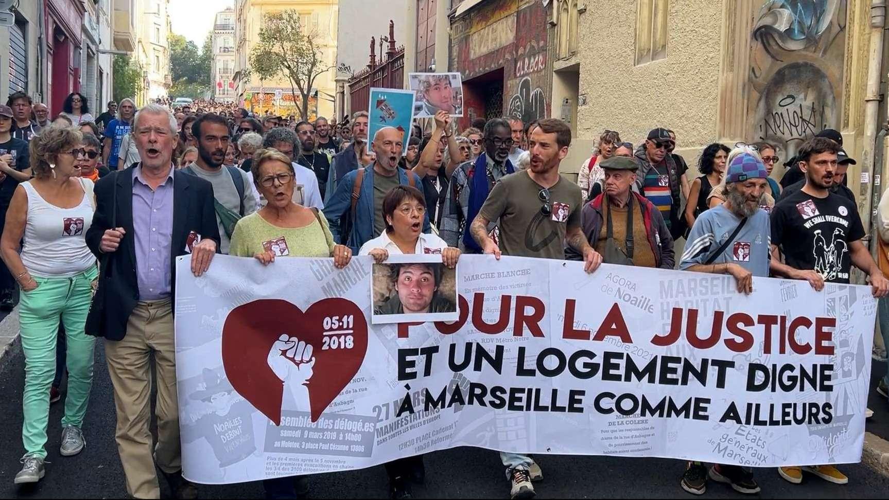 Marche rue d'Aubagne, pour que la mémoire reste en mouvement