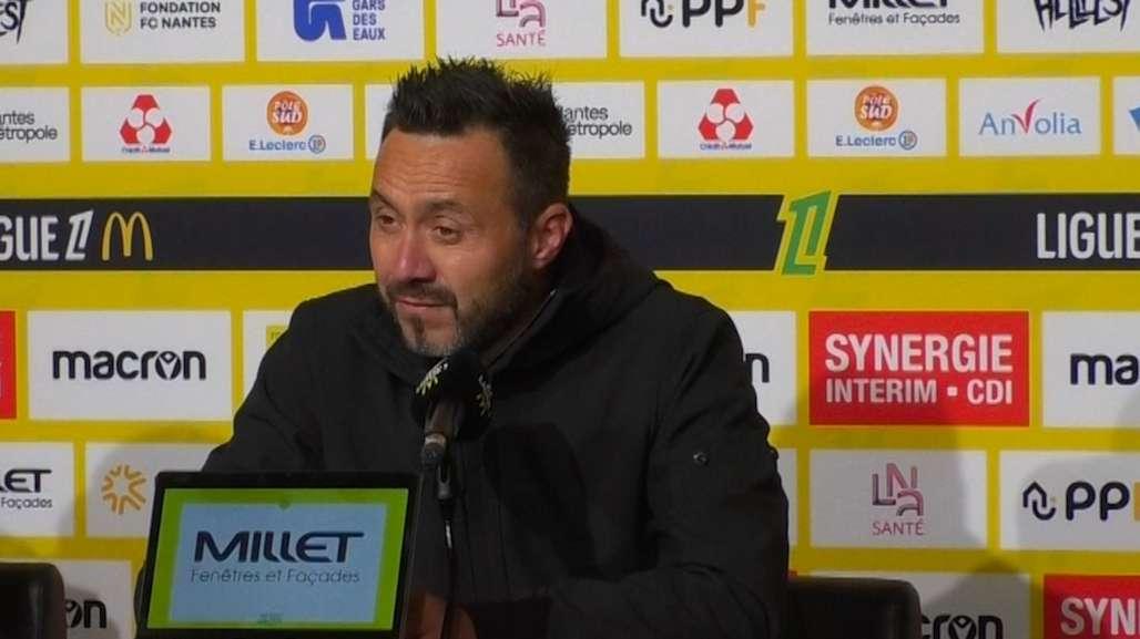 Nantes-OM : Roberto De Zerbi "mon OM, mon équipe, ça sera toujours offensif car c'est mon style."