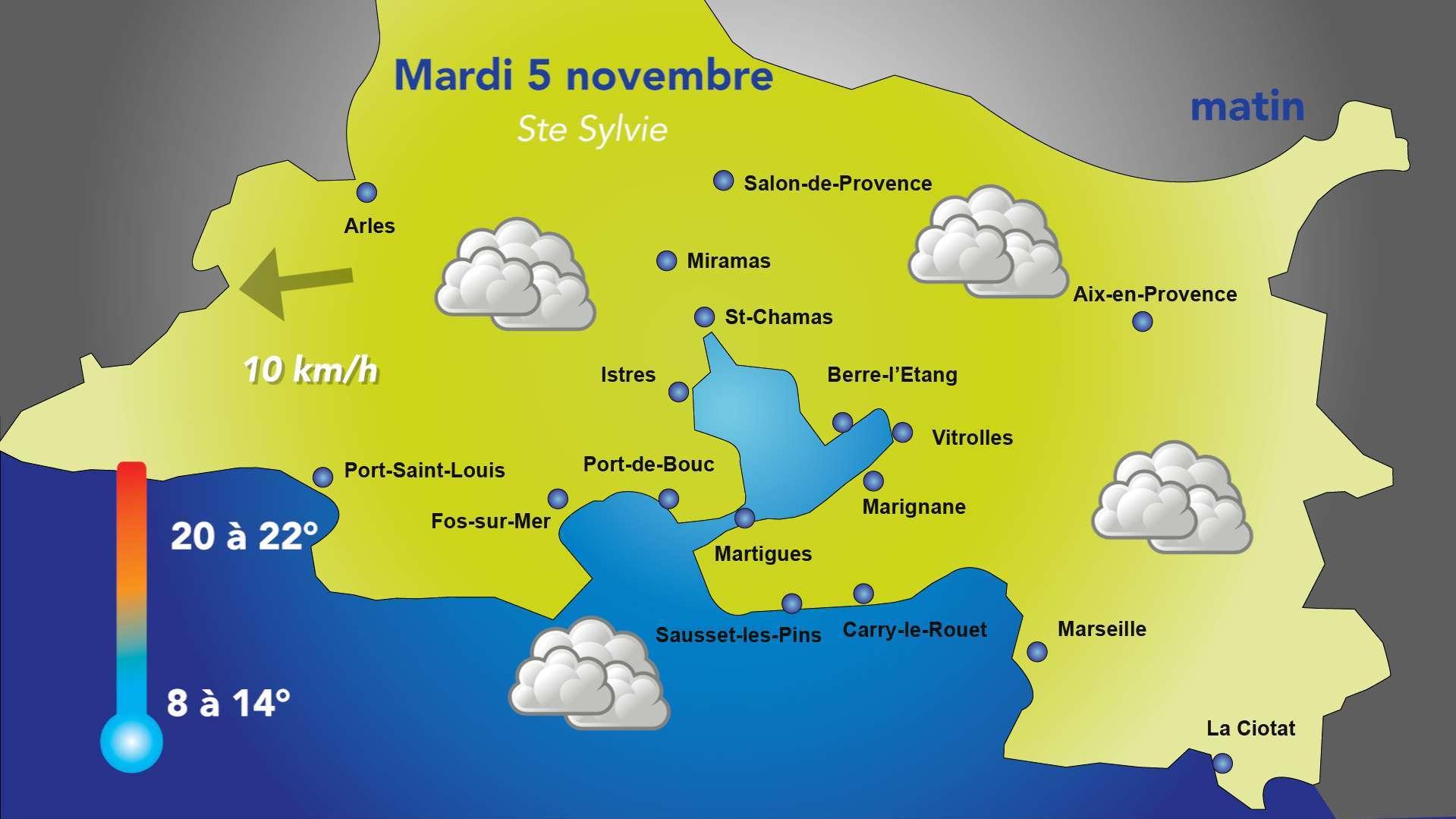 Météo : le beau temps s'estompe demain mardi 05/11