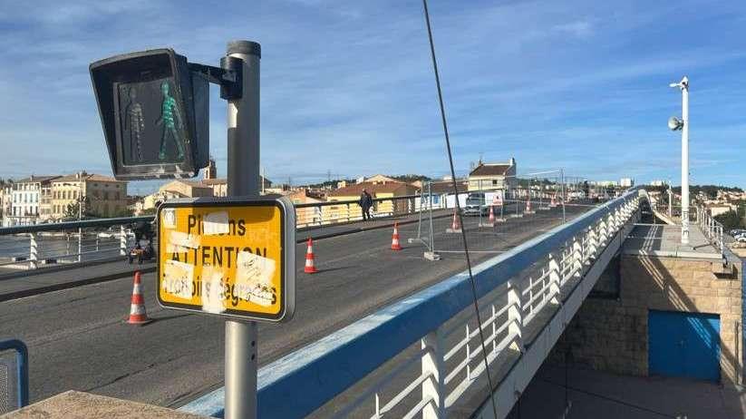 2e semaine de travaux sur le pont levant de Martigues : des interdictions de circulation, de jour comme de nuit