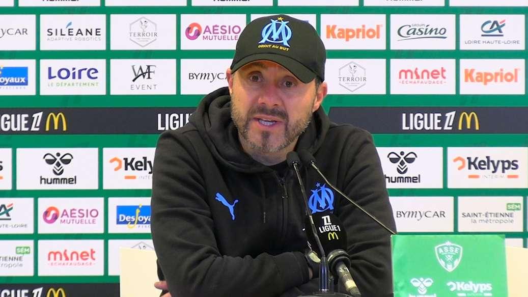 ASSE-OM : Roberto De Zerbi "au niveau de l'âme, de l'esprit, du mental, on est plus fort"