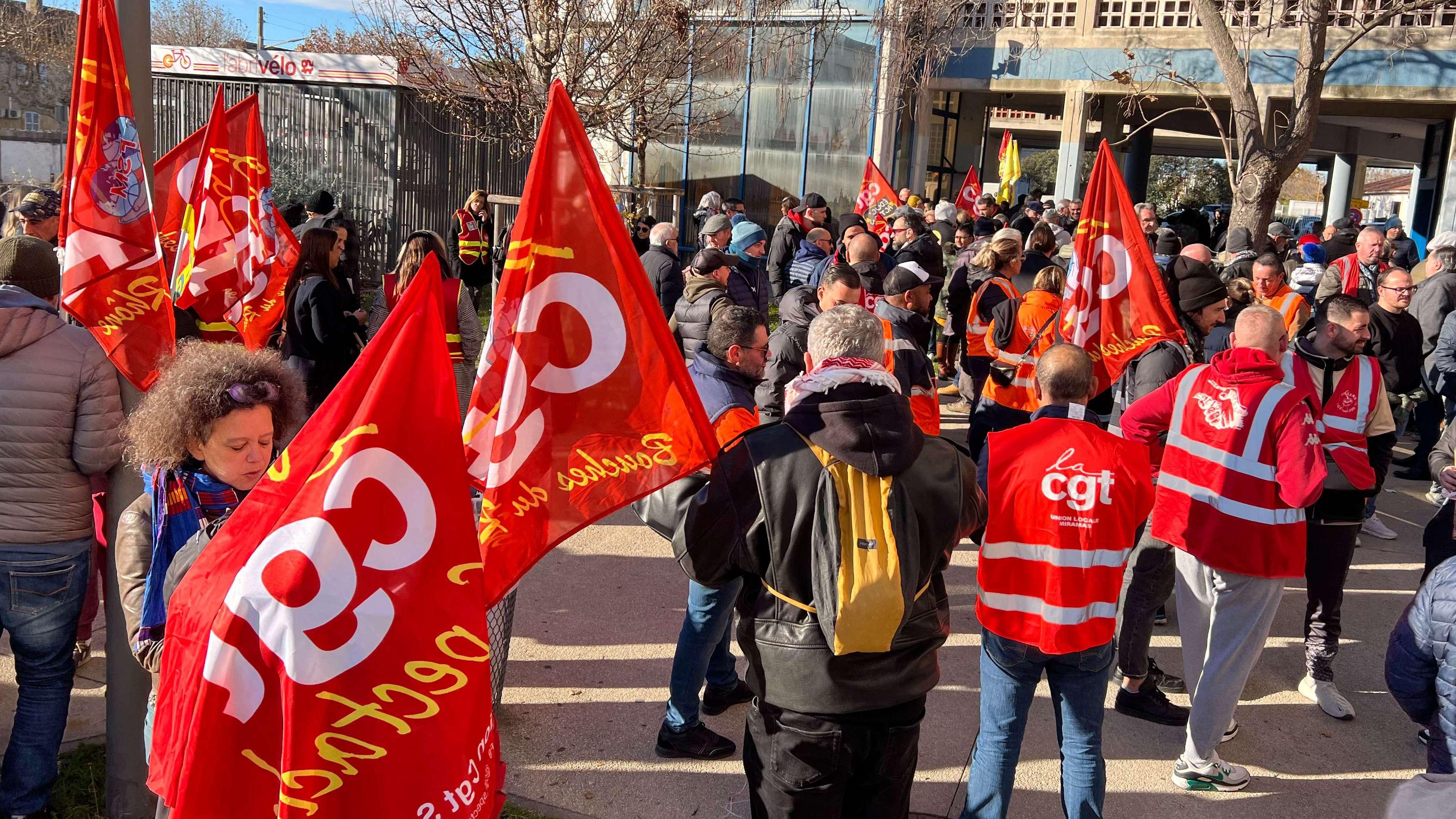 Mobilisation des cheminots : jour de fret à Miramas