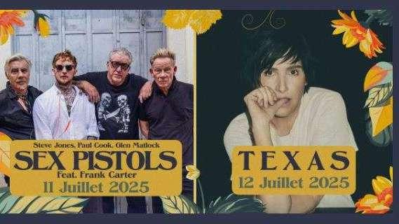 Texas et les Sex Pistols au festival Jardin Sonore à Vitrolles