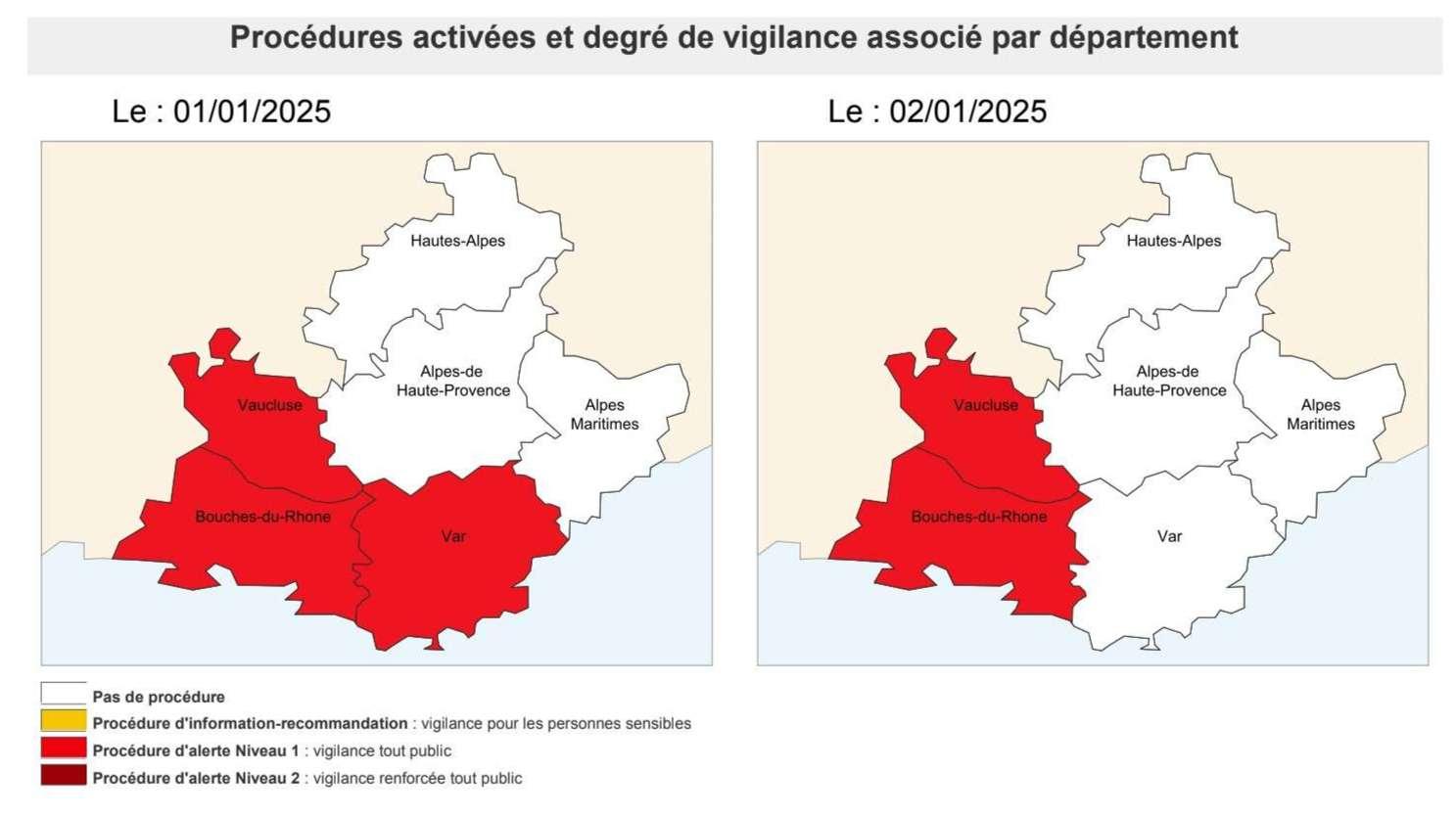 Particules fines : vigilance rouge maintenue jeudi dans les Bouches-du-Rhône et le Vaucluse 