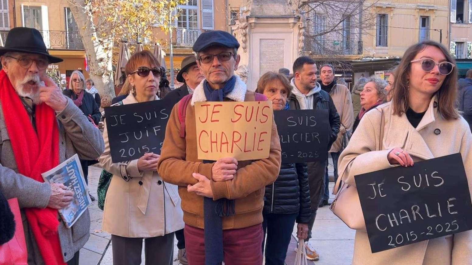 Attentat de Charlie Hebdo 10 ans après : l'hommage des Aixois