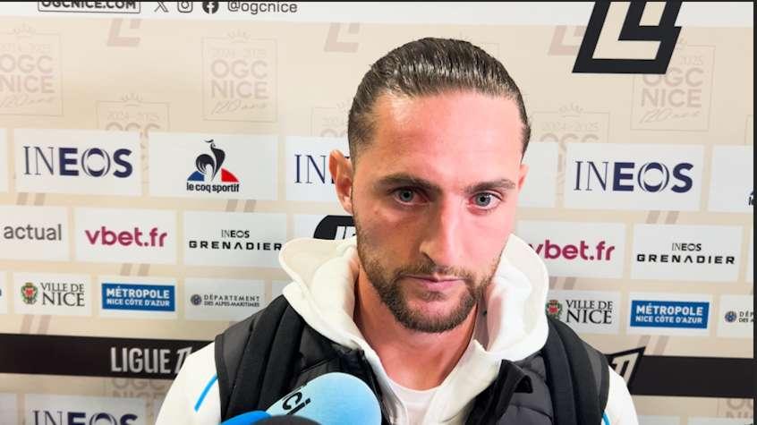 Nice-OM : Adrien Rabiot "pas assez tranchant, pas assez incisif, on a fait trop peu aujourd'hui"