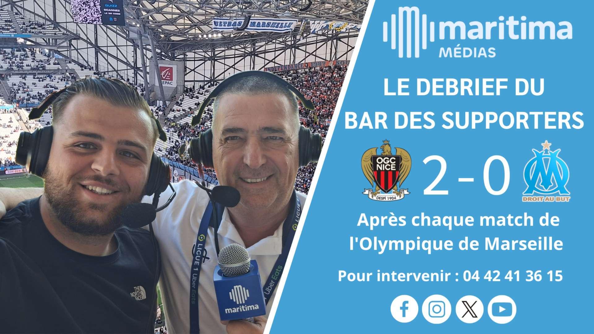 Nice-OM : Le debrief du bar des supporters après la défaite logique de l'OM contre Nice (2-0)