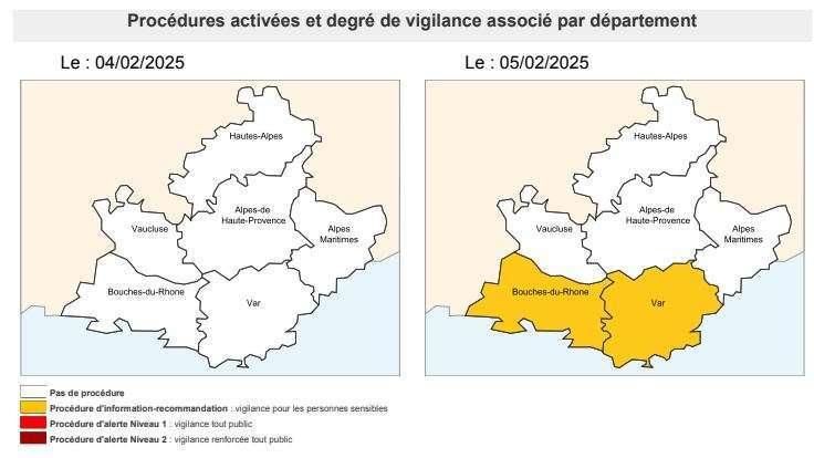 Pollution aux particules fines : les Bouches du Rhône et le Var en vigilance jaune