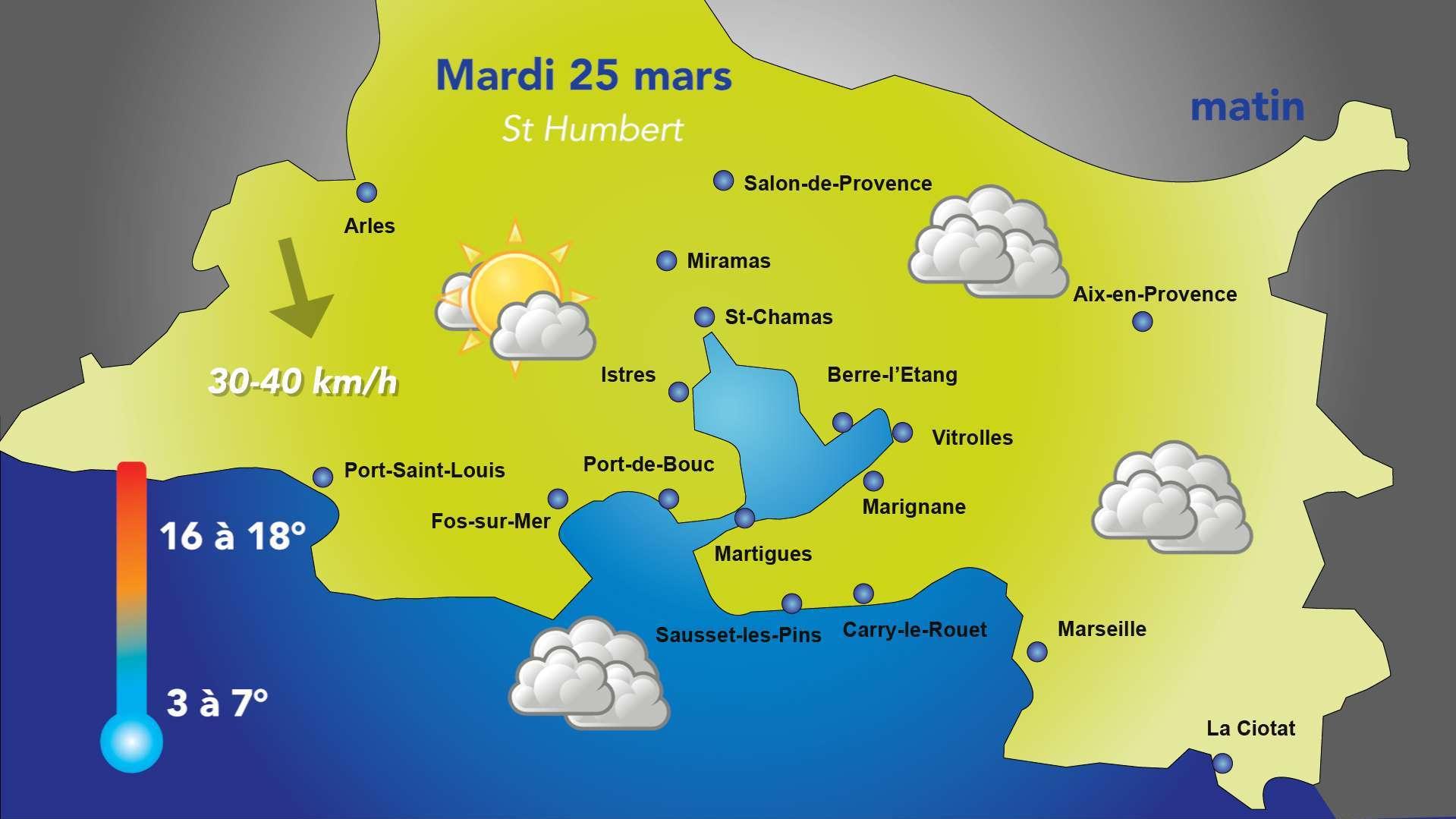 La météo de ce mardi 25 Mars : en 2 temps