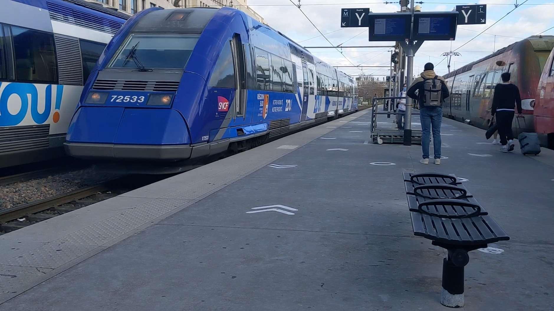 La circulation des TER est toujours interrompue entre Marseille et Miramas via la côte bleue