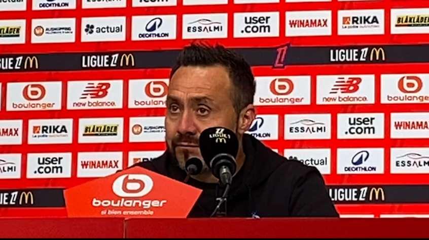 Lille-OM : Roberto De Zerbi "ça arrive, c'est le football. Ça m'attriste car c'est un but bête"