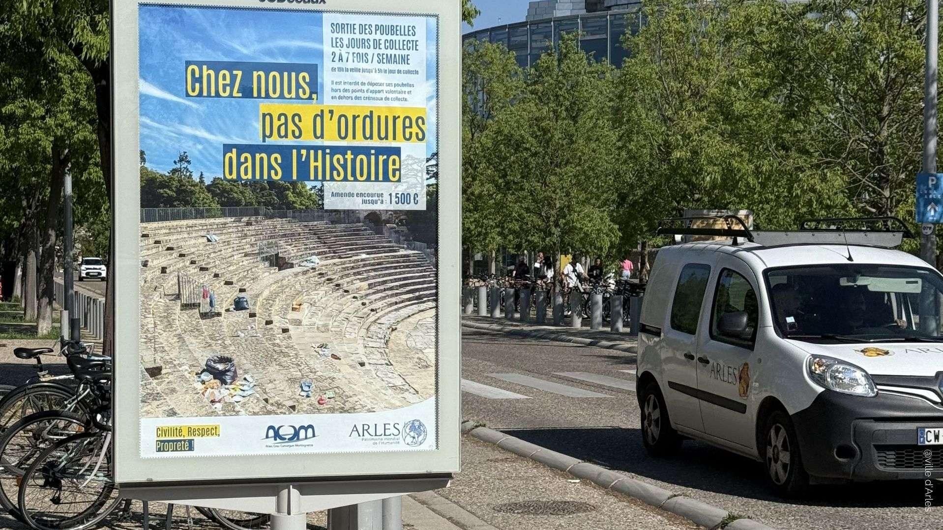 "Notre ville, pas plus crasse mais plus classe" : Arles lance une campagne de sensibilisation à la propreté
