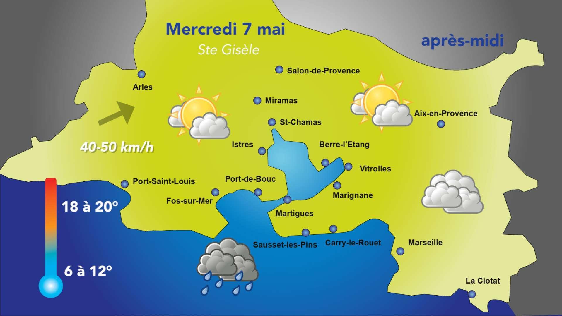 Météo : un ciel partagé mercredi 7 mai