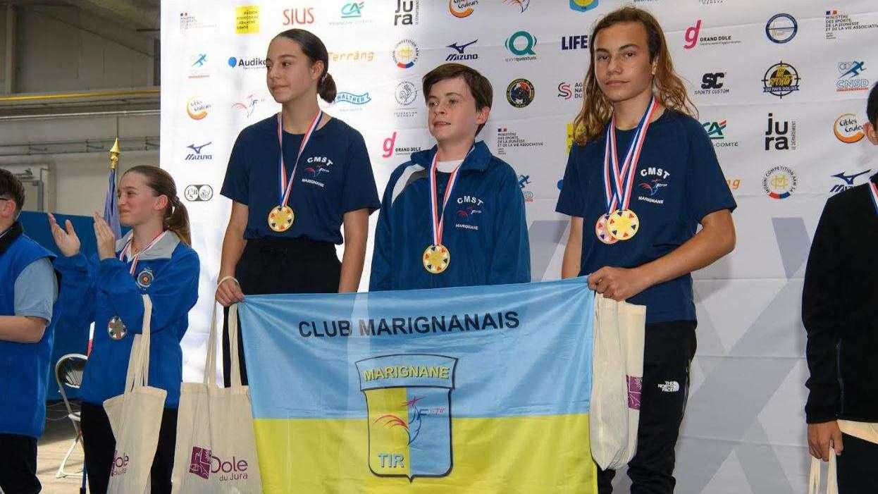 Les jeunes marignanais en or au championnat de France des écoles de tir