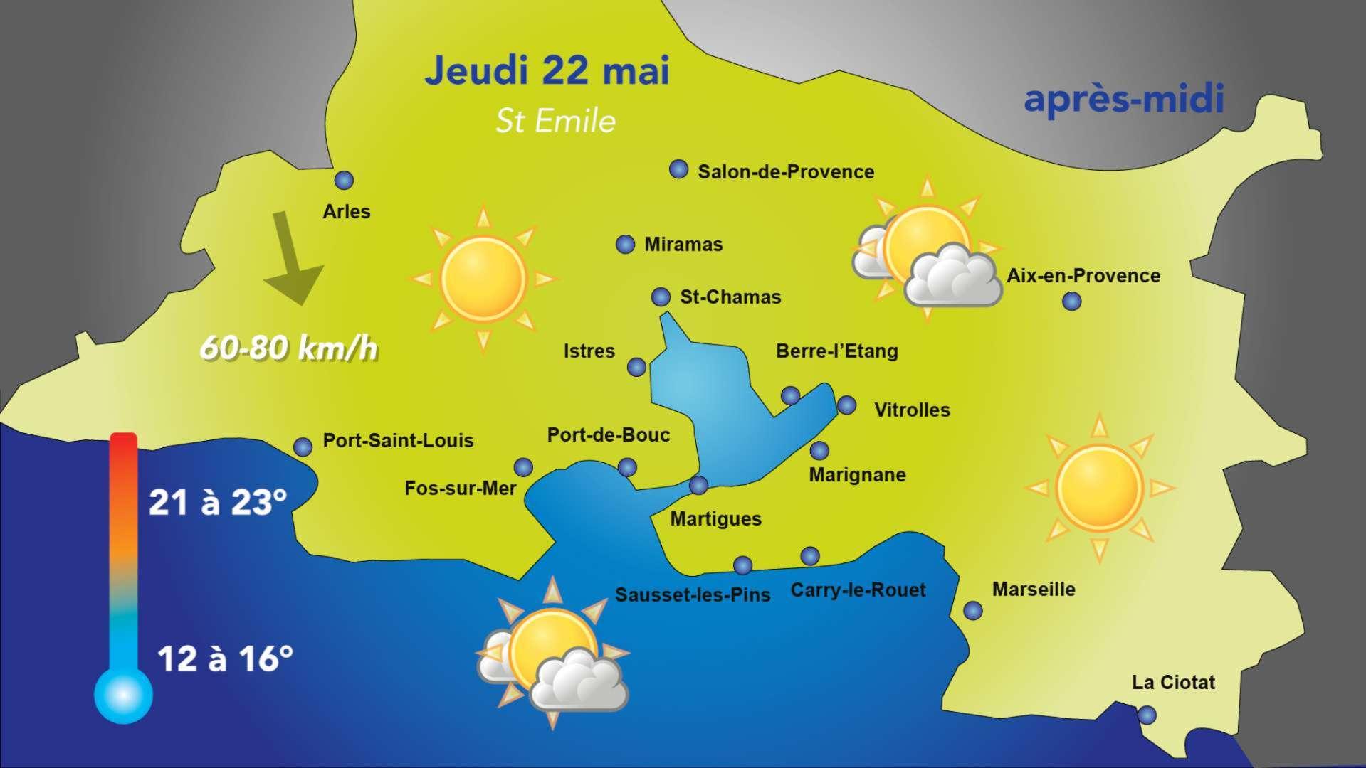 Météo : le mistral en force ce jeudi 22 mai