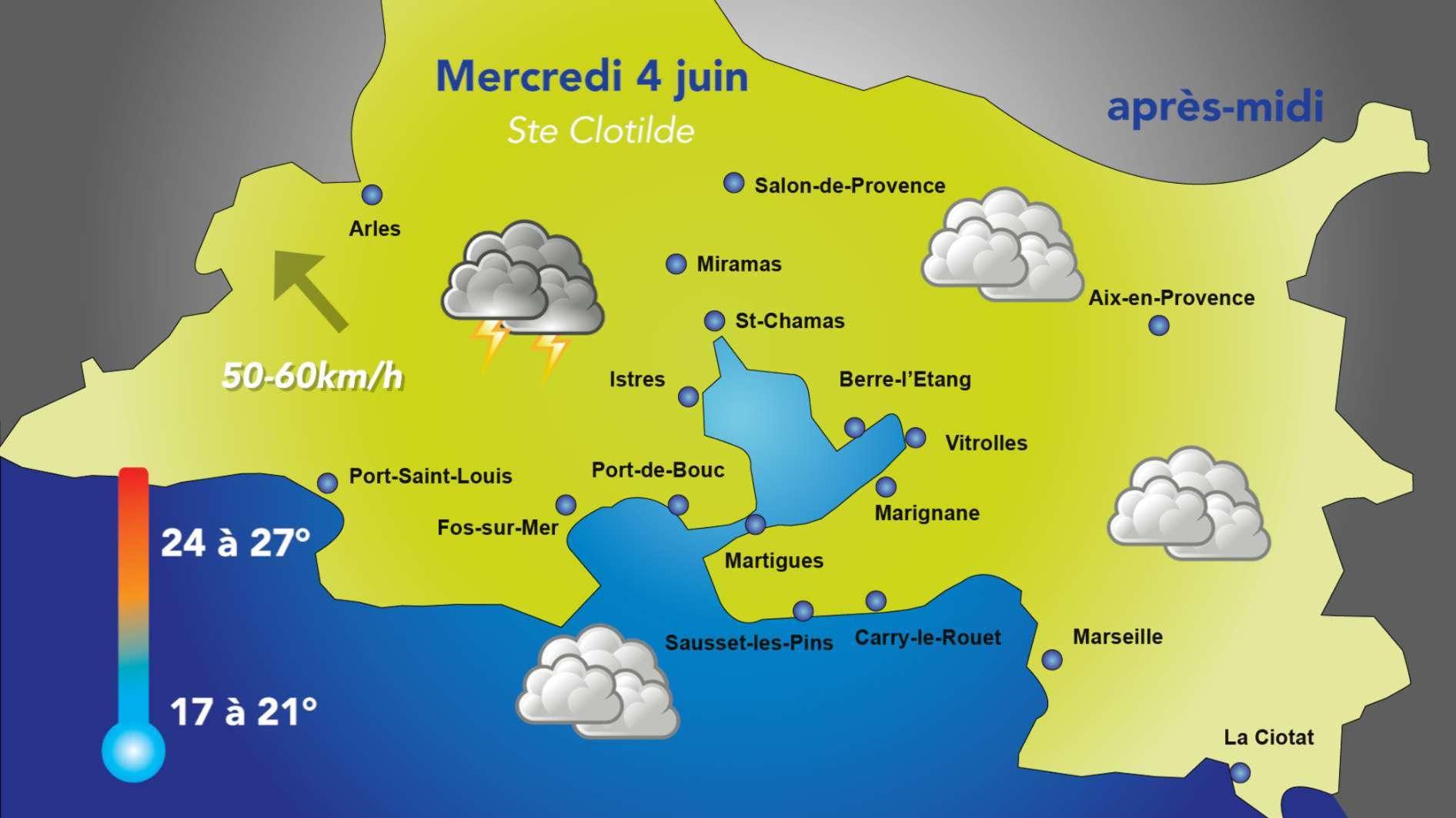 Météo : temps orageux ce mercredi 4 juin