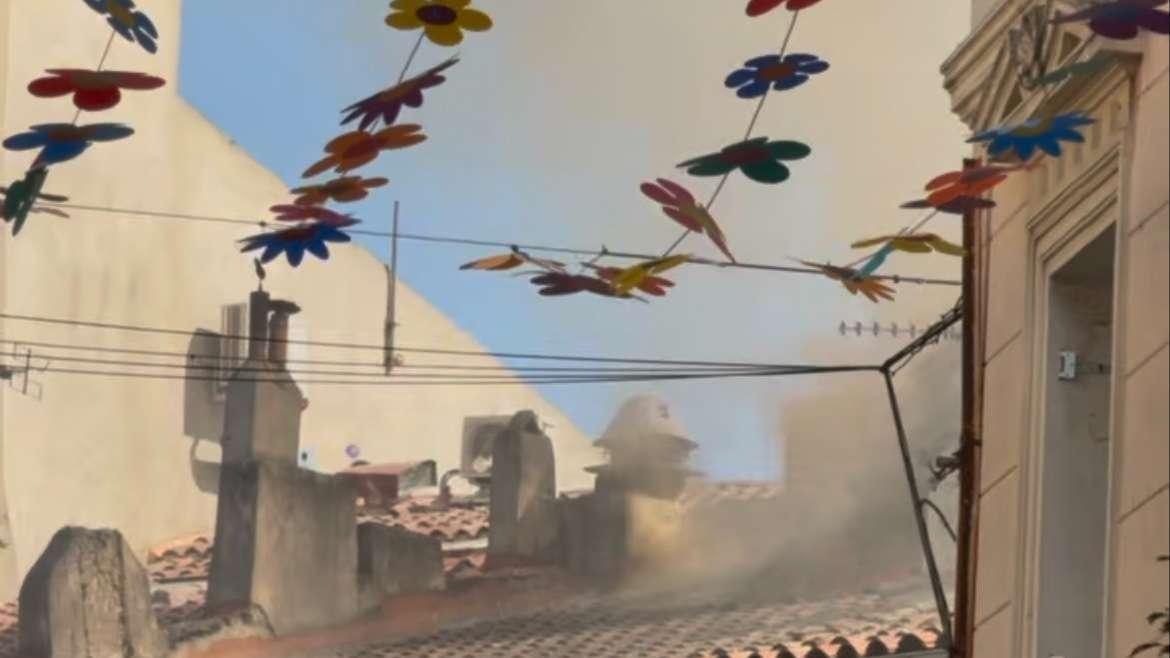 Un incendie dans le centre-ville de Martigues à Jonquières