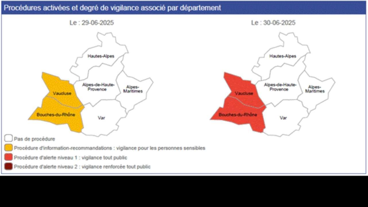 Épisode de pollution de l’air à l’ozone dans les Bouches-du-Rhône, ce lundi