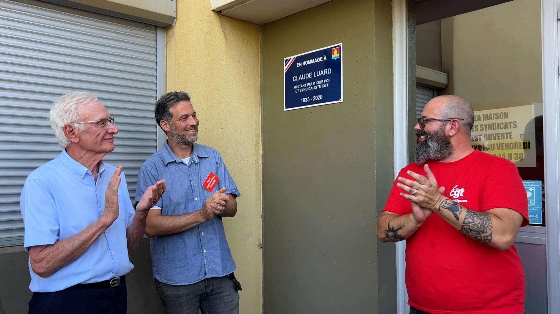 Martigues : un hommage et une nouvelle plaque pour Claude Luard