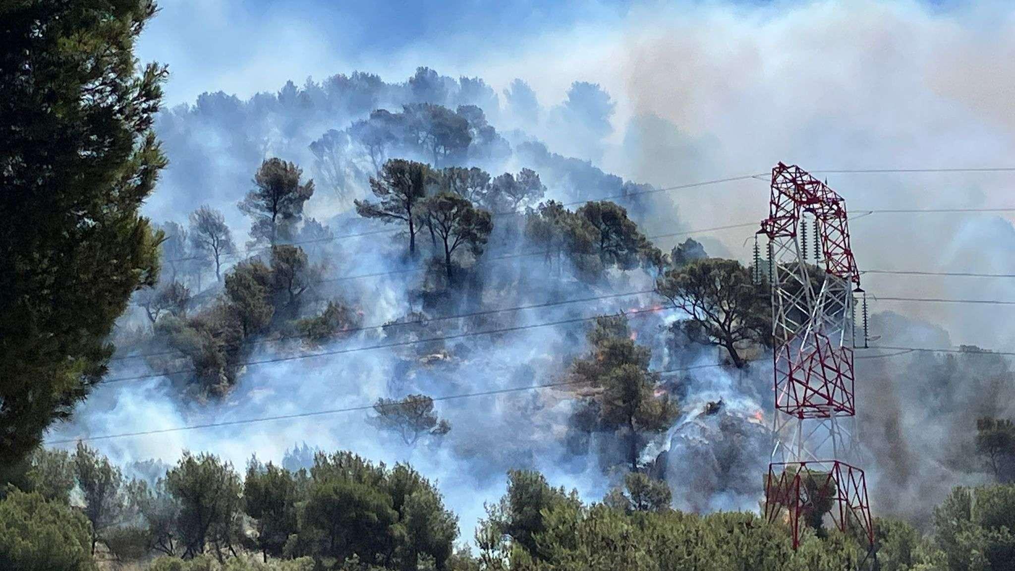 Incendie Pennes-Mirabeau: 4 à 5 hectares parcourus par les flammes