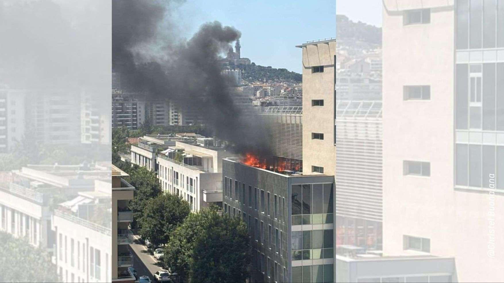 INFO MARITIMA - Marseille : un incendie à la CPAM, les employés évacués du bâtiment Le Patio