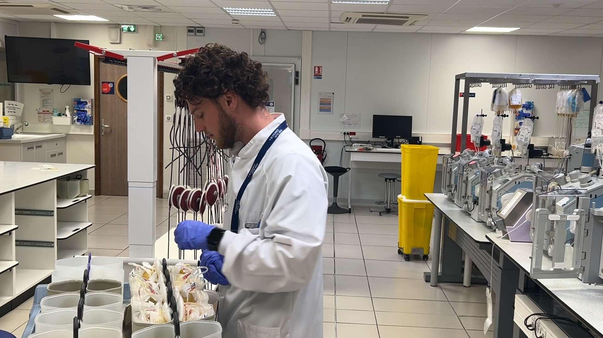 Maritima a suivi, pour vous, le trajet d'un don de sang
