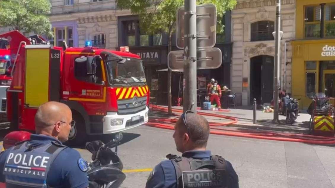 Marseille. Un départ de feu dans un restaurant rue de la République
