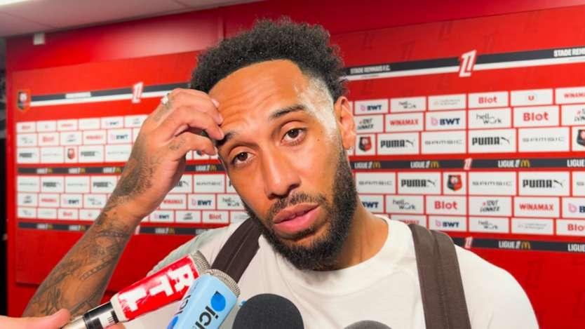 Rennes-OM : Aubameyang "on n'a pas fait le match qu'on devait faire, tout simplement"