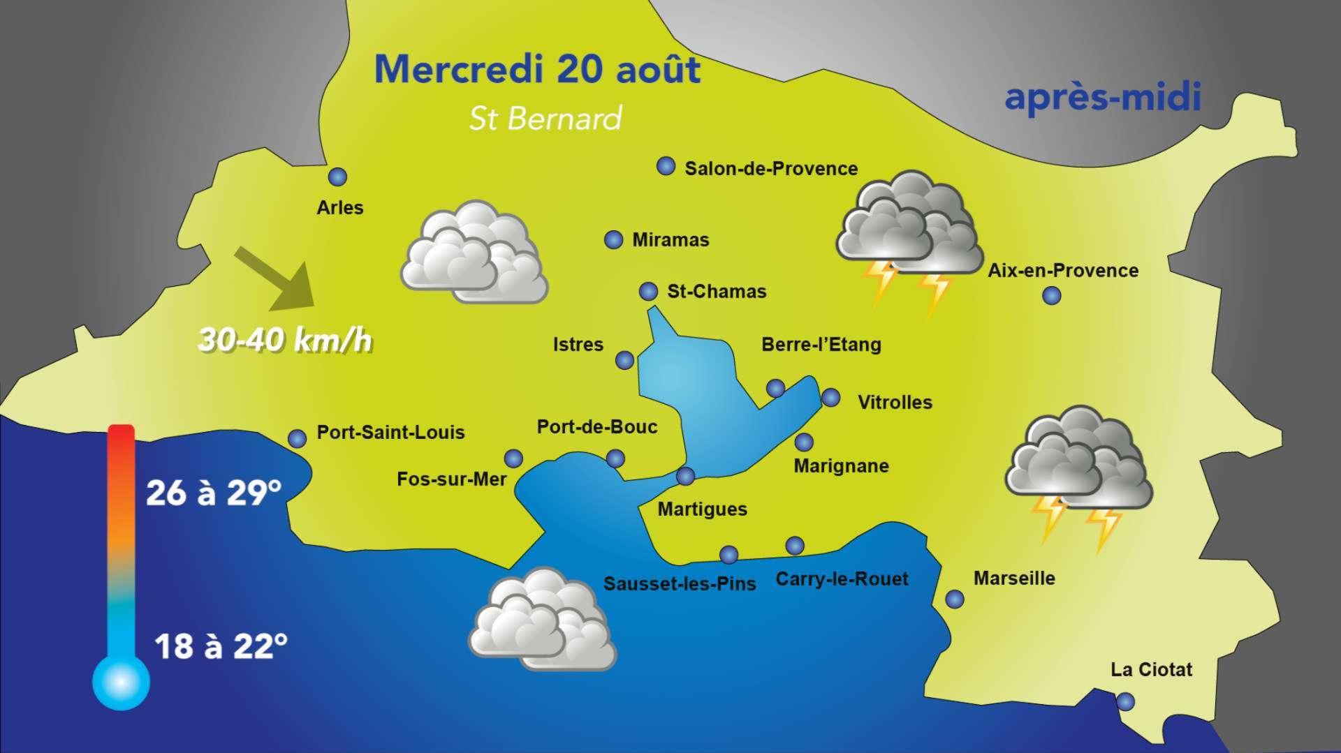 Météo : Nuages et pluie en ce mercredi