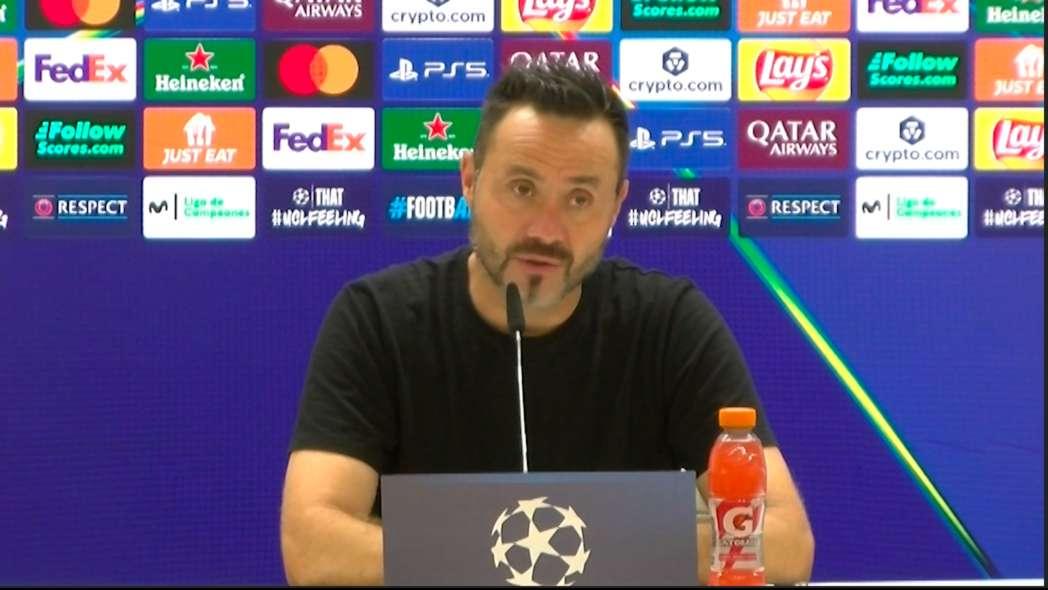 Real-OM : Roberto De Zerbi : "sur l'action de Medina, pour moi, il n'y a jamais pénalty !"