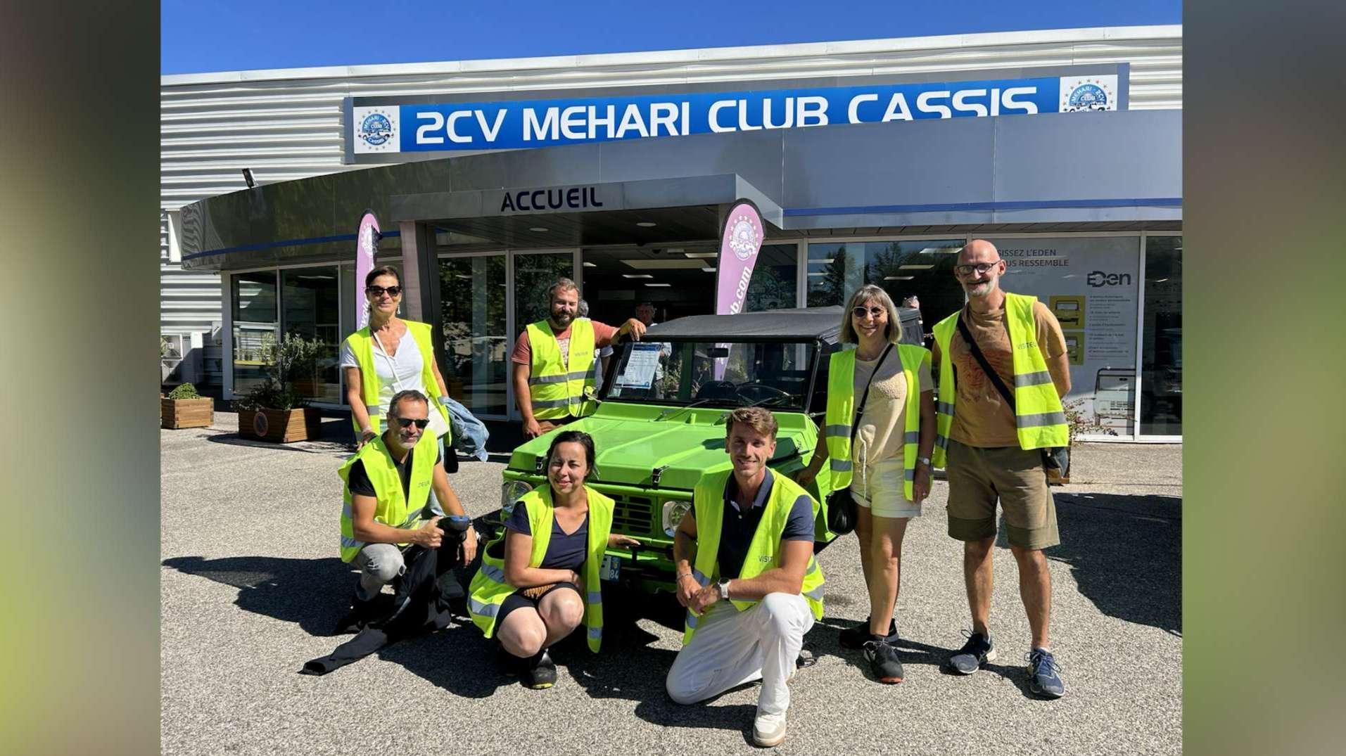 Journées du Patrimoine : ils ont visité le 2 CV Mehari Club de Cassis!