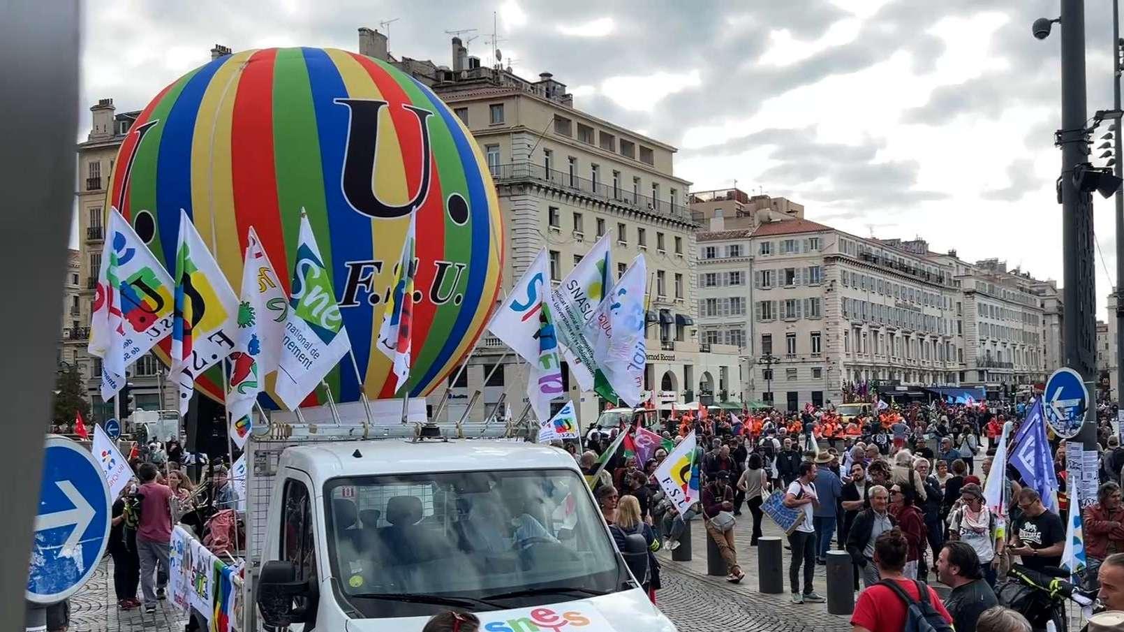 Mobilisation du jeudi 2 octobre : fin des cortèges à Marseille, Aix et Arles