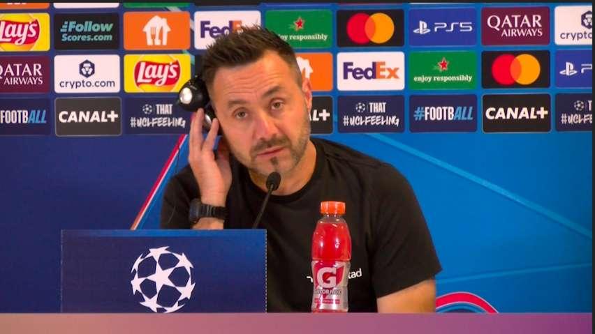 OM-Atalanta : la conférence de presse de Roberto de Zerbi avant ce match de Ligue des Champions