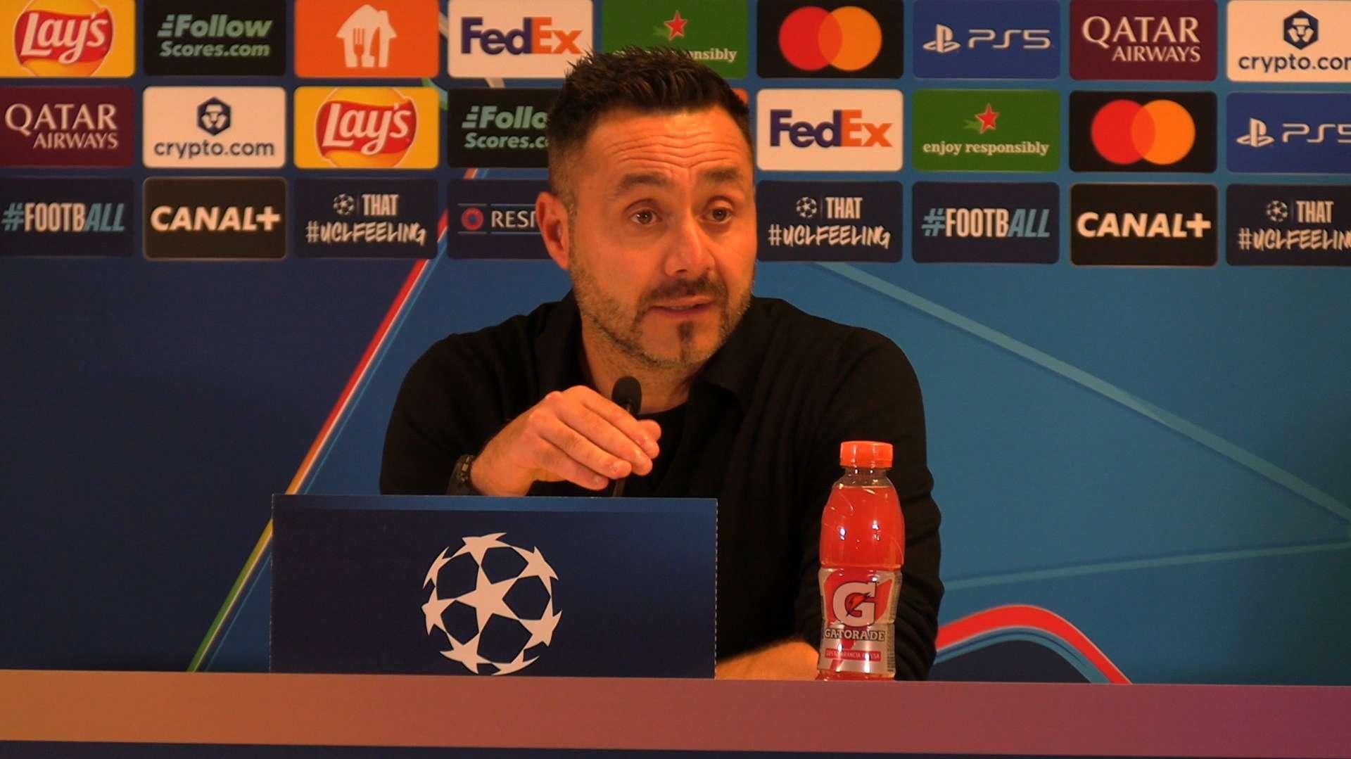 OM-Atalanta : Roberto De Zerbi revient sur l'arbitrage après la défaite de l'OM (0-1)