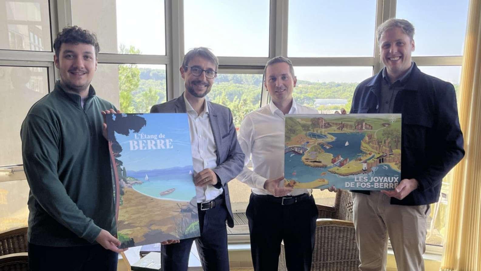 "Les joyaux de Fos-Berre" : des affiches illustrées pour célébrer la Venise provençale et l'Étang de Berre