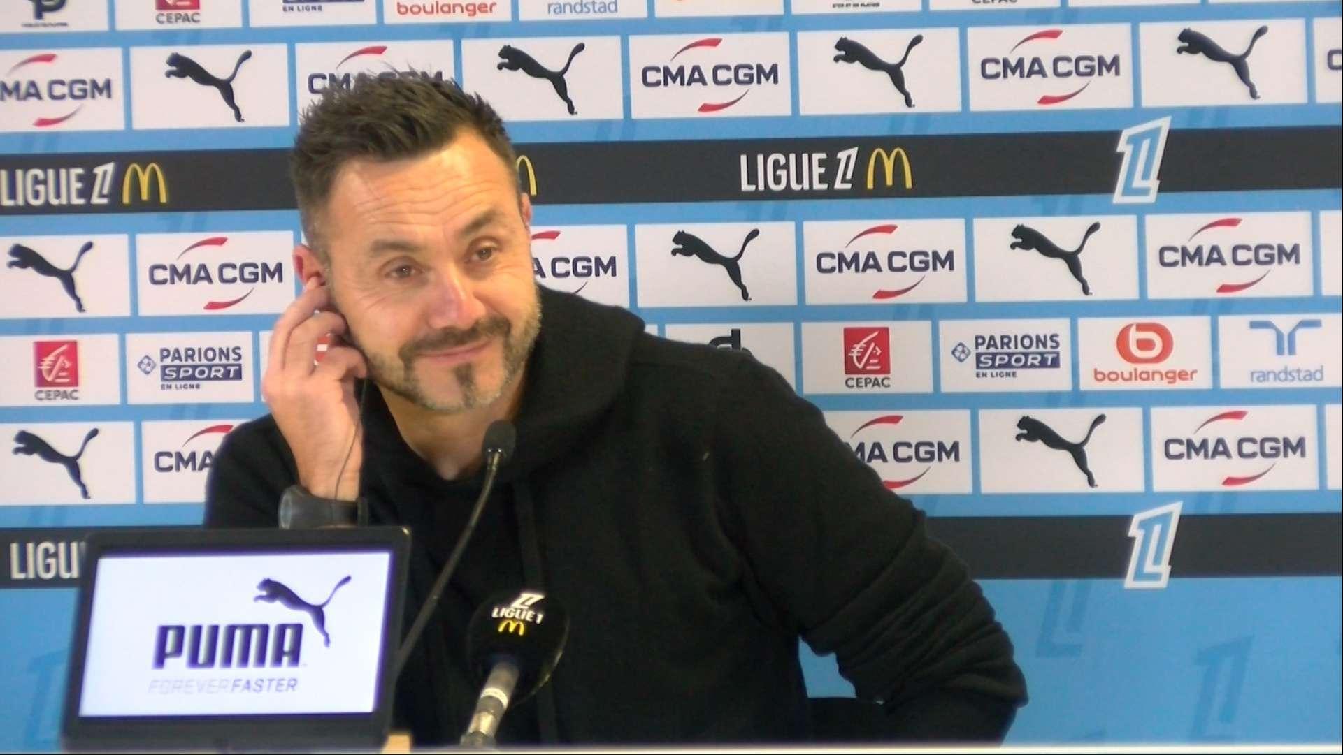 OM-Brest : La conférence de presse de Roberto De Zerbi en intégralité