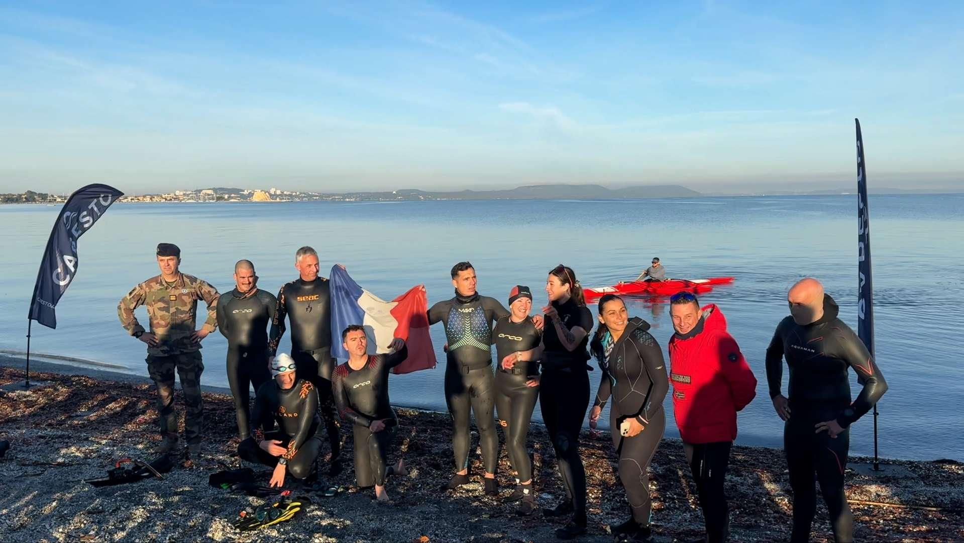 20 km à la nage dans l'Étang de Berre : retour sur une traversée pour les blessés de guerre