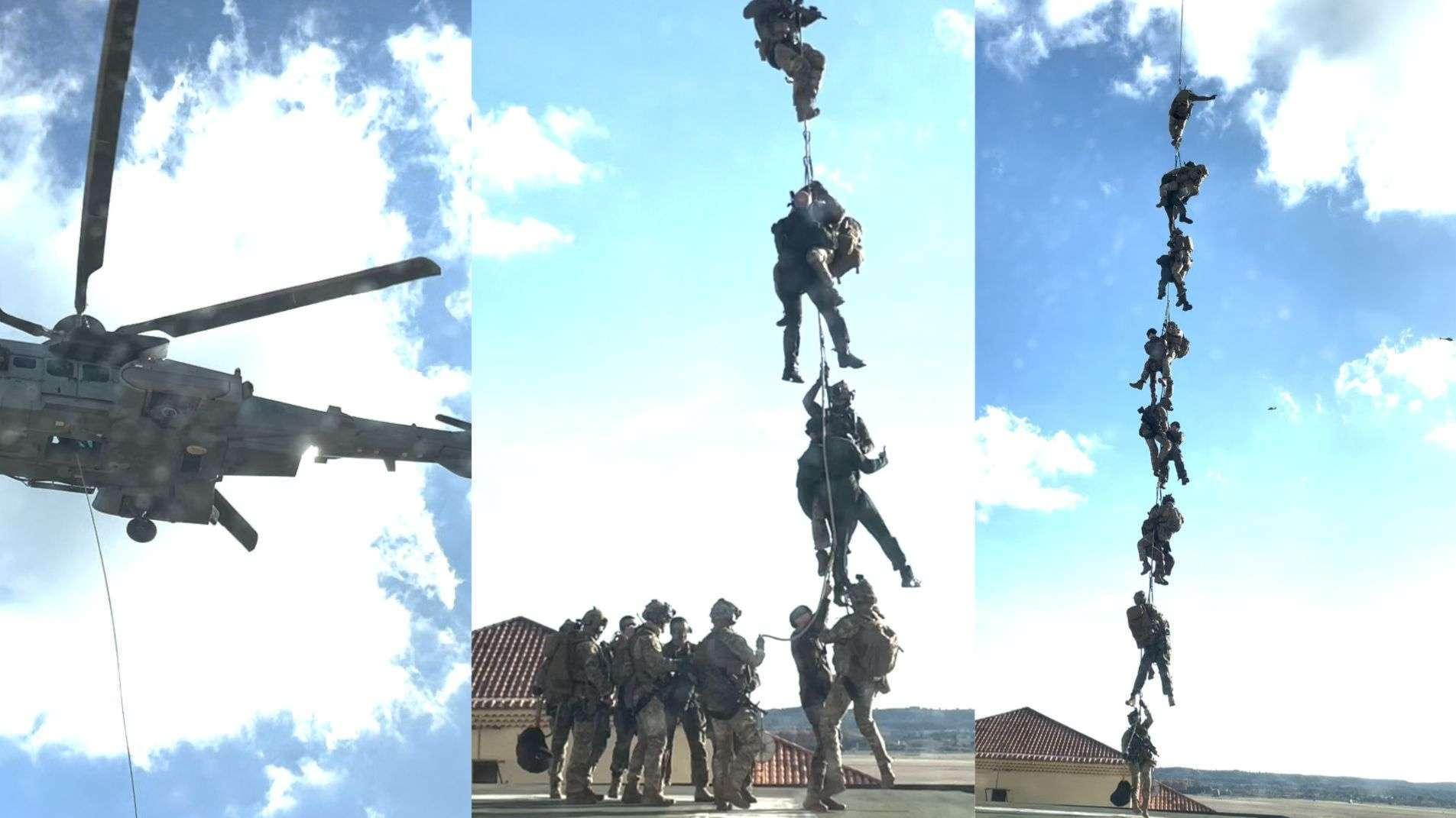 Parachutages et exfiltration : exercice "haute intensité" TARANIS 2025 sur la BA 701 de Salon-de-Provence