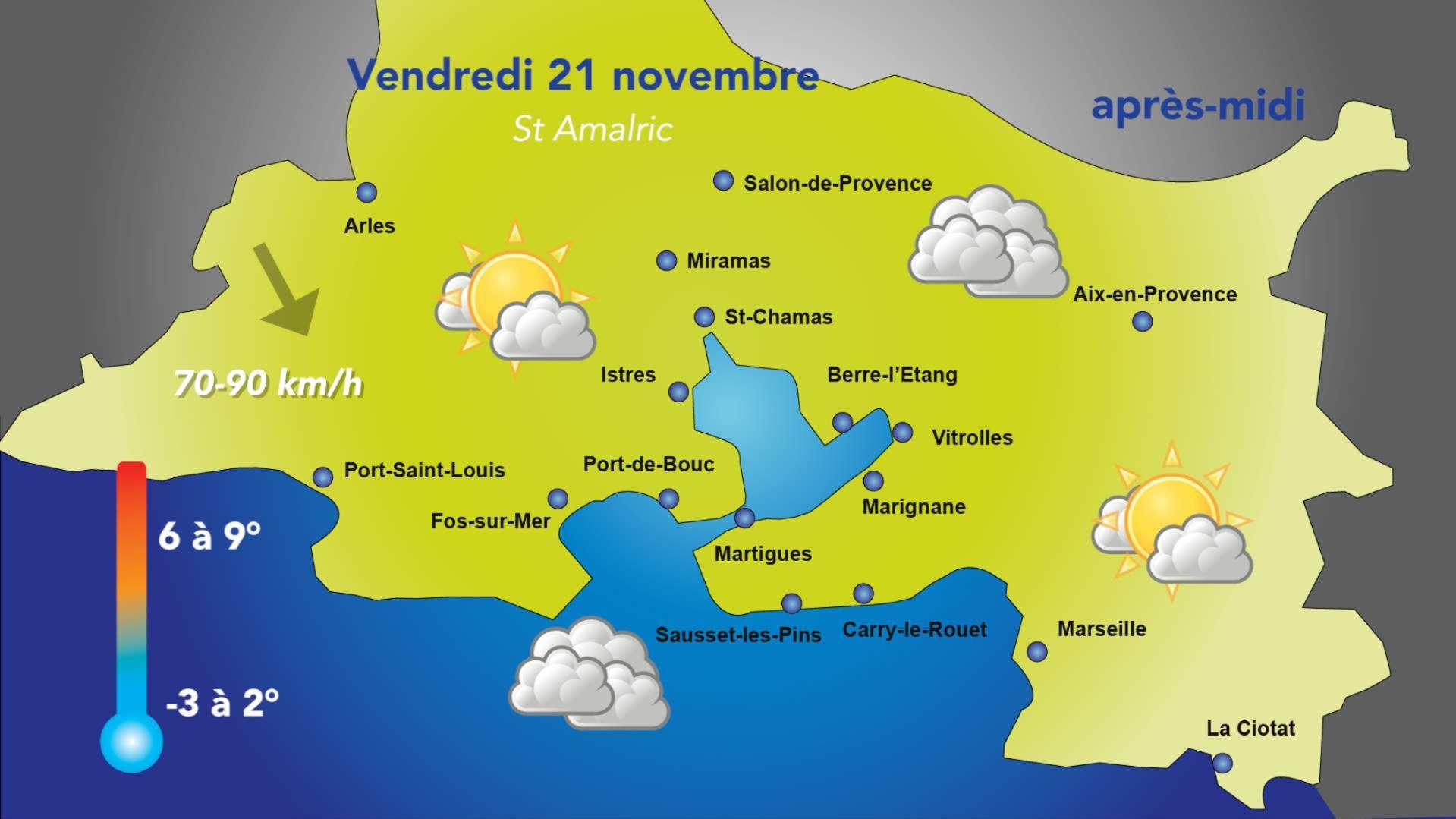 Météo : un ressenti glacial ce vendredi 21 novembre sur les Bouches-du-Rhône