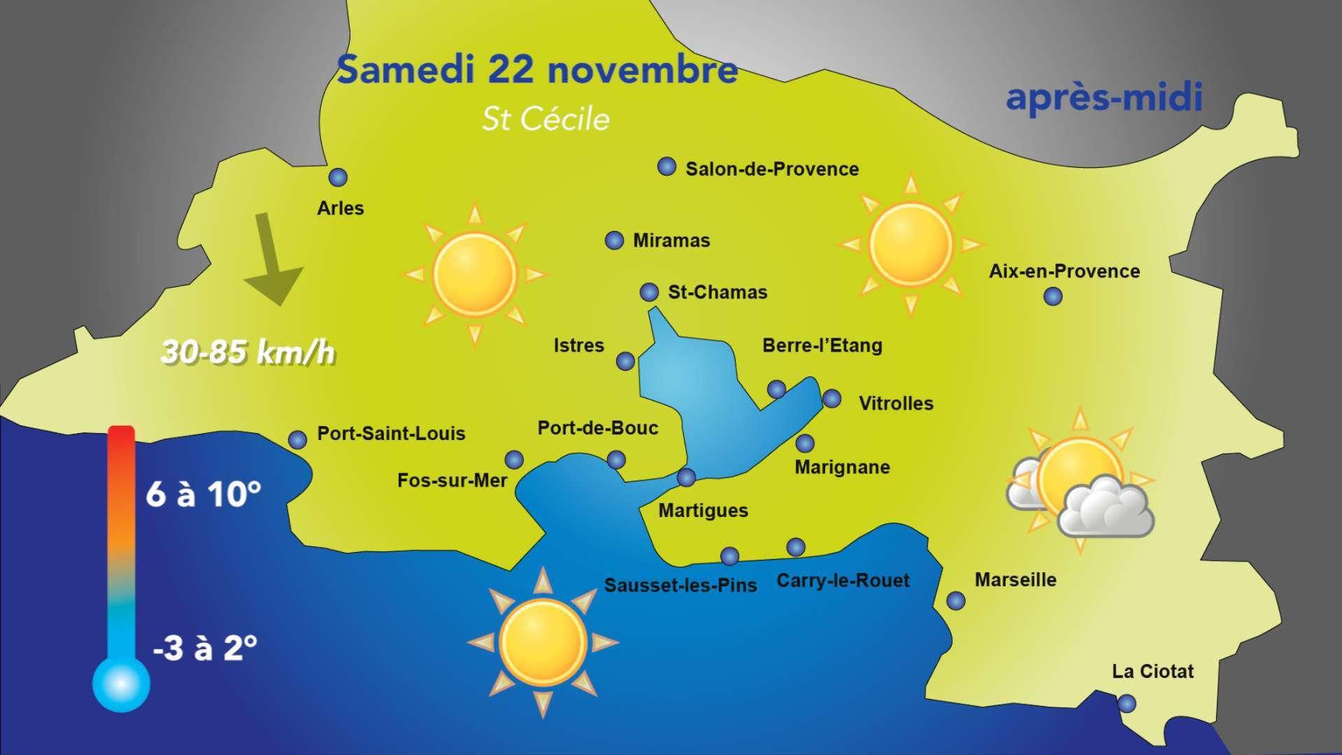 Météo du week-end : soleil, vent fort et froid, samedi et mitigé dimanche