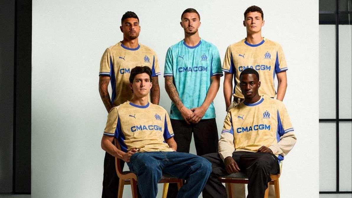 OM "Marseille Monumentale" : découvrez le nouveau maillot "or" inspiré par la Bonne Mère
