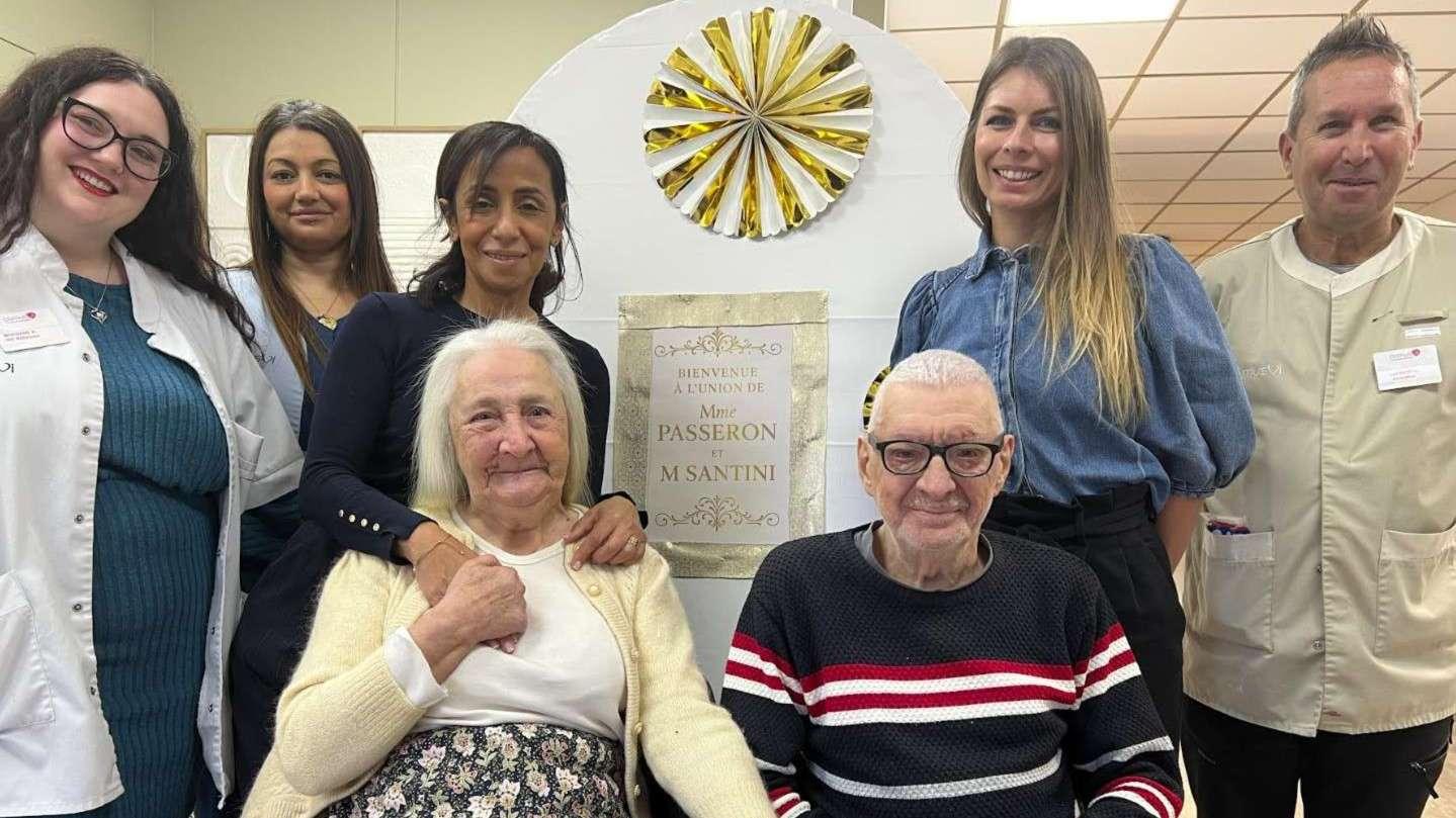 Marseille : Coup de foudre à l'EHPAD, Marie-France (88 ans) et Daniel (68 ans) se disent "oui"