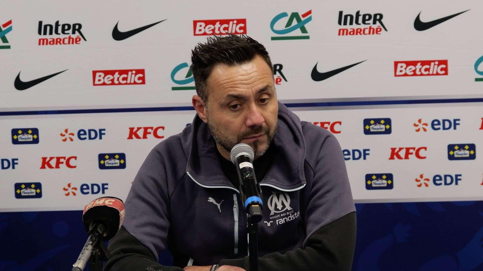  Bourg - OM : la dernière conf de presse de Roberto De Zerbi après le succès en Coupe de France (0-6)