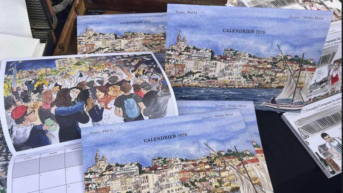 Marseille : les calendriers de l'artiste Malika Moine s'arrachent jusqu'aux États-Unis