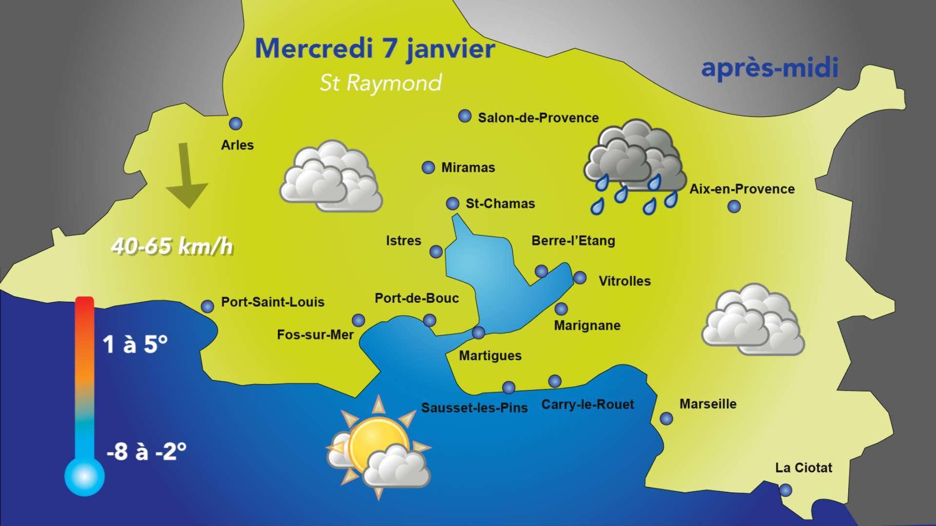 Météo : mercredi 7 janvier, une journée en deux temps